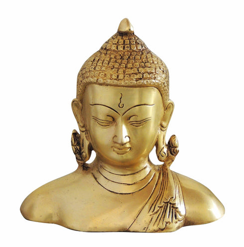 Brass Buddha Half Statue 1.31kg